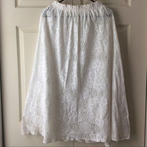 🎈SALE🎈Skirt Knit Crochet Lace White
