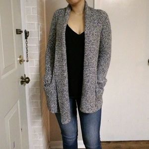 Final price Old Navy Gray thick knit cardigan xs