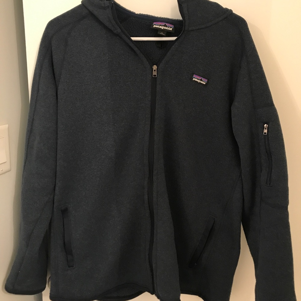 Patagonia women's better sweater with hoody- Navy
