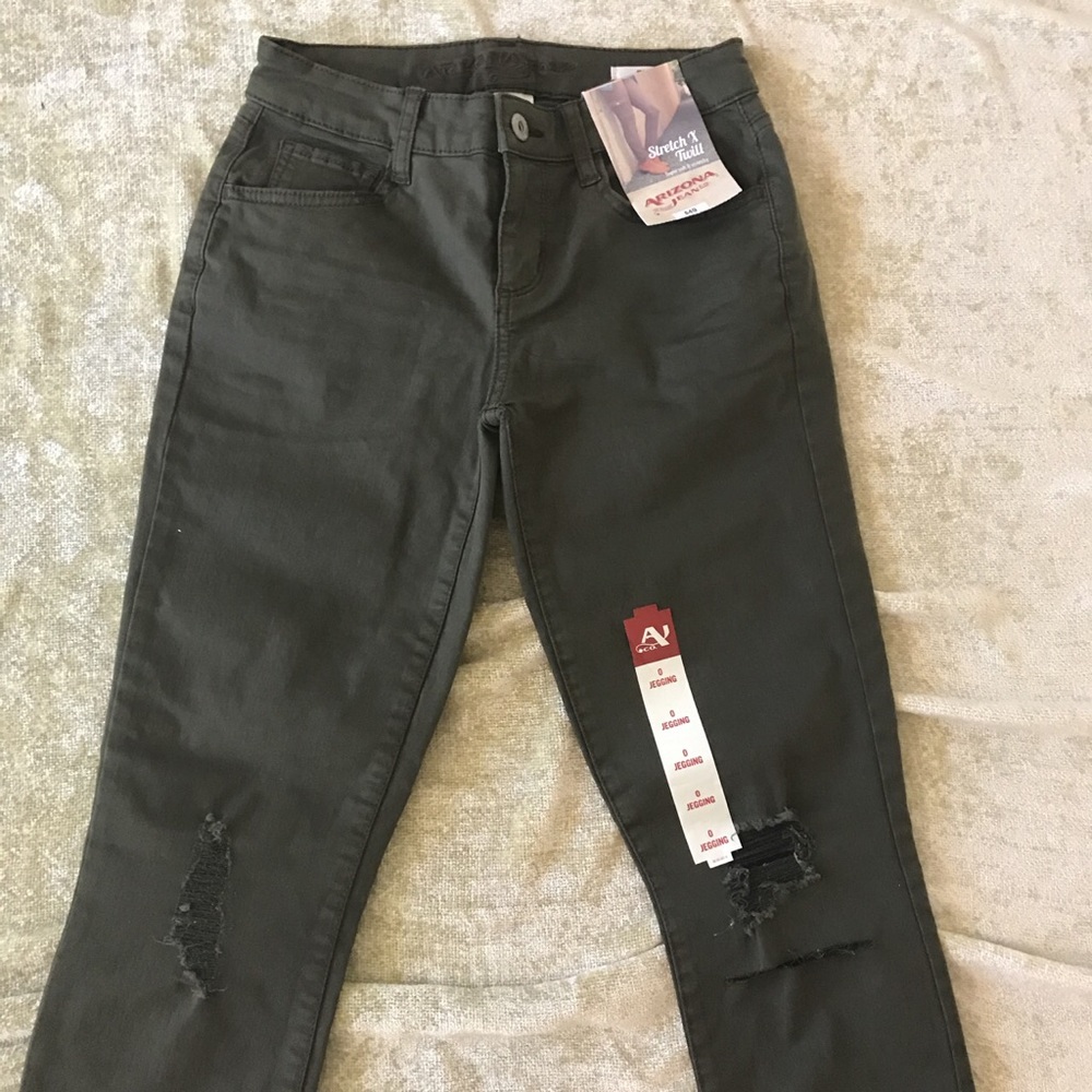 Arizona Jeans jeggings with knee rips