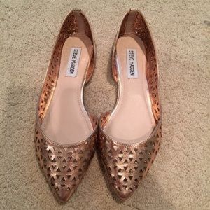 Steve Madden rose gold flats