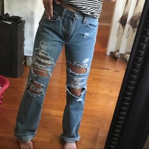 J. Crew distressed high rise