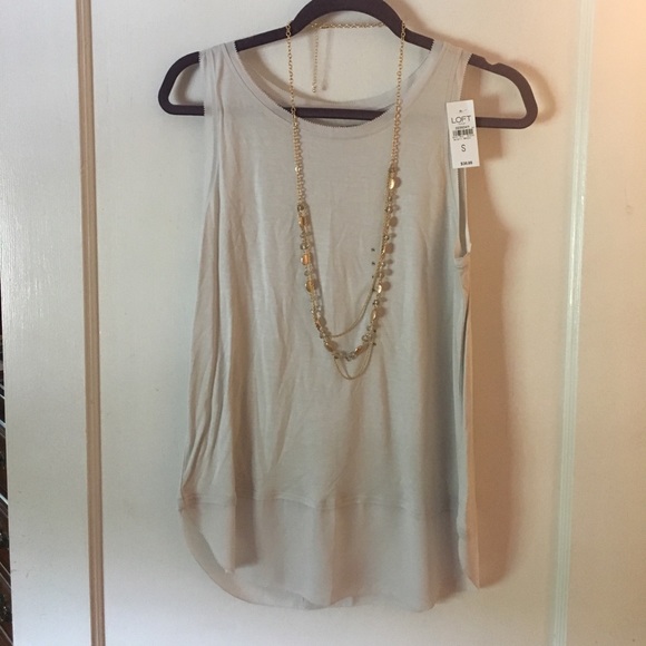 Loft tank too with satin bottom - Picture 1 of 3