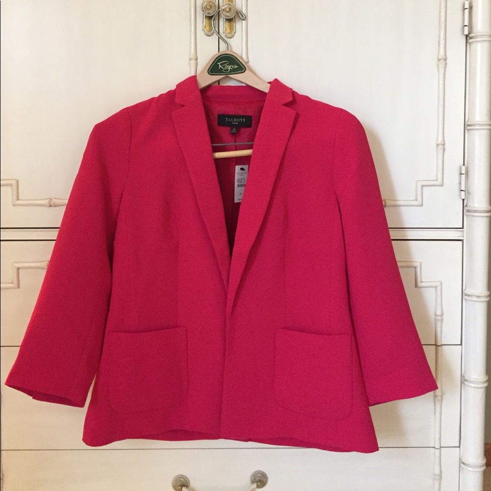 New Pink Talbots Blazer in Size 4P