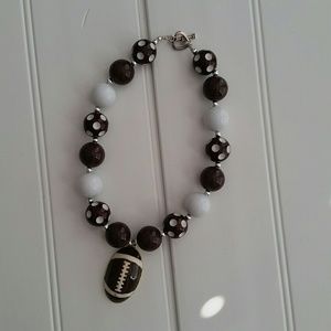 Baseball inspired bubble necklace