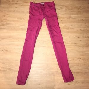 Pink skinny jeans size-25