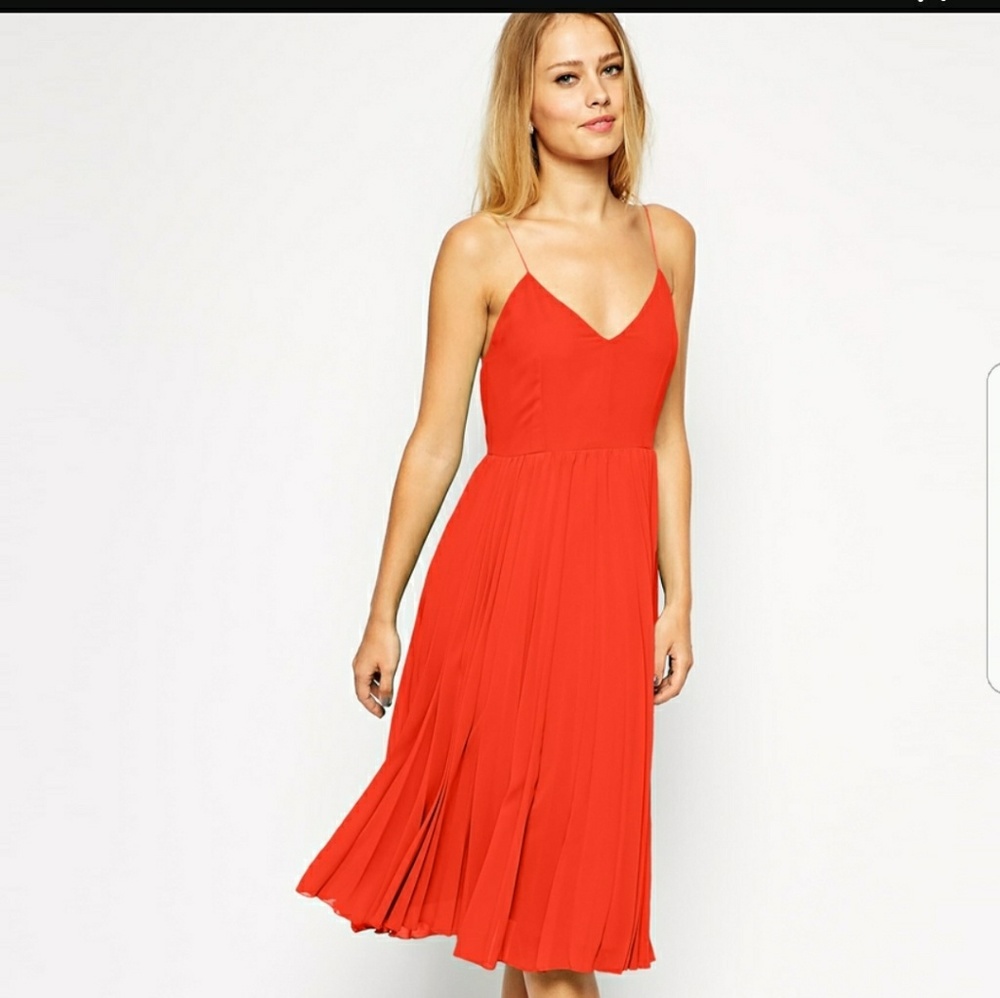 ASOS red dress