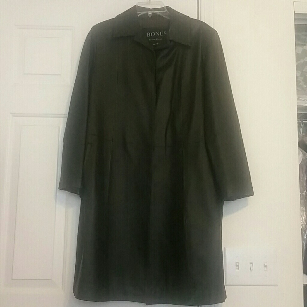 100% Real Black Leather jacket