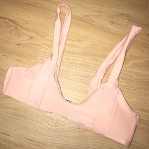 Light pink padded bralette/bikini top