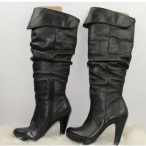 Jessica Simpson ANNE Black Knee High Stiletto Boot