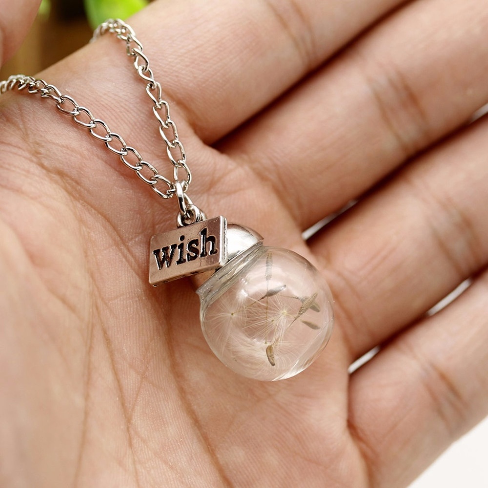 Dandelion Wish Silver Necklace