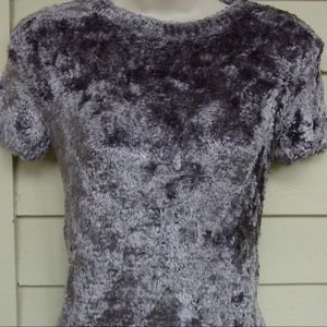 ANNE KLEIN gray silky shag rayon sweater! PS ANNE KLEIN gray silky shag rayon sweater! PS