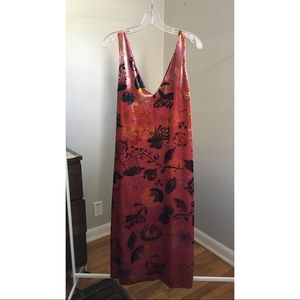 Painted Velvet Slip Dress