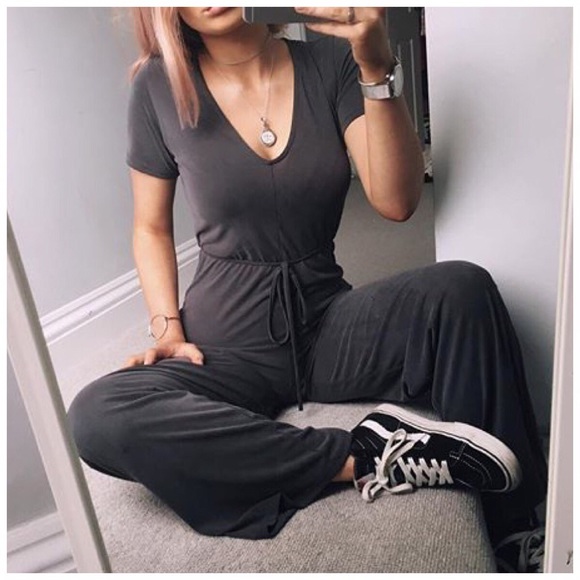 New  soft charcoal grey jumpsuit - Picture 5 of 6