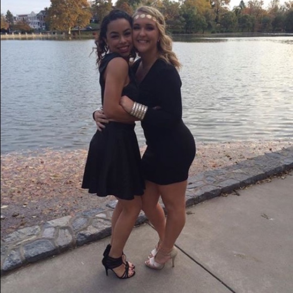 Black Two Piece Homecoming Dress