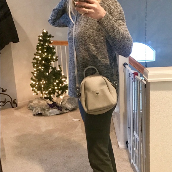 LAST ONE HP 11/11Gray Mini Backpack Crossbody Bag - Picture 8 of 8