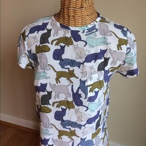 Like New~H&M Soft Flow CAT KITTY Shirt~Size 4