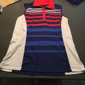 Red white blue golf 🏌 sleeveless top