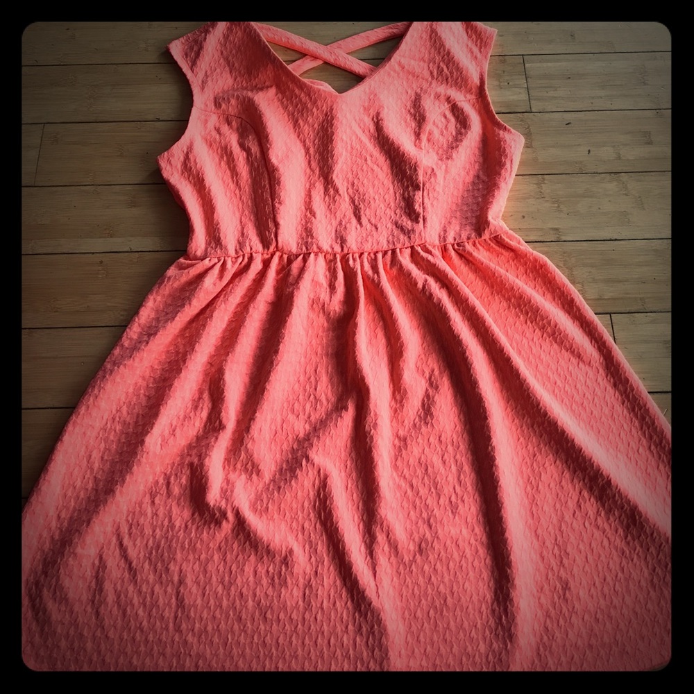 coral dress