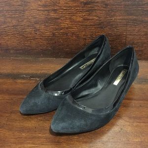 Black Suede Flats