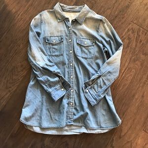 GAP Maternity Denim Western Shirt