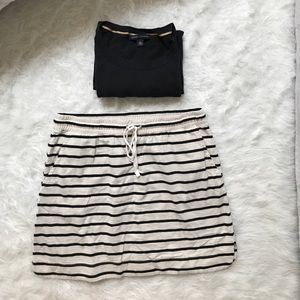Ann Taylor Loft striped skirt