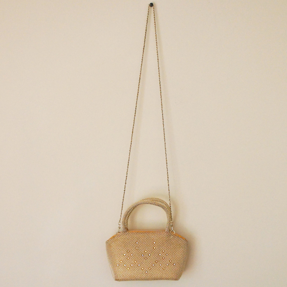Gold-tone Mesh Clutch - Picture 5 of 7