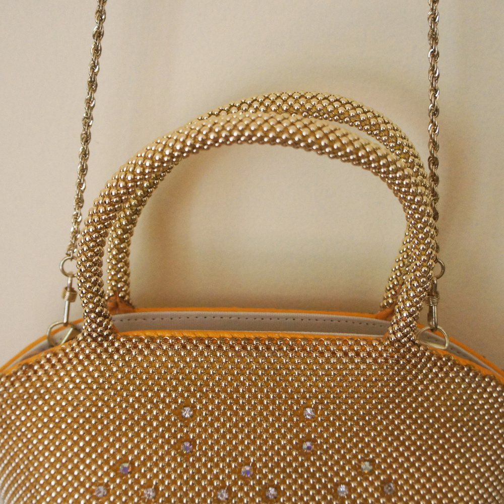 Gold-tone Mesh Clutch - Picture 6 of 7