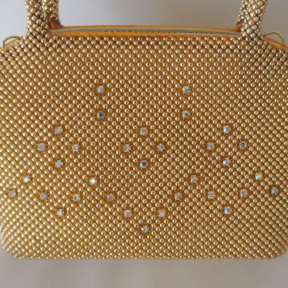 Gold-tone Mesh Clutch
