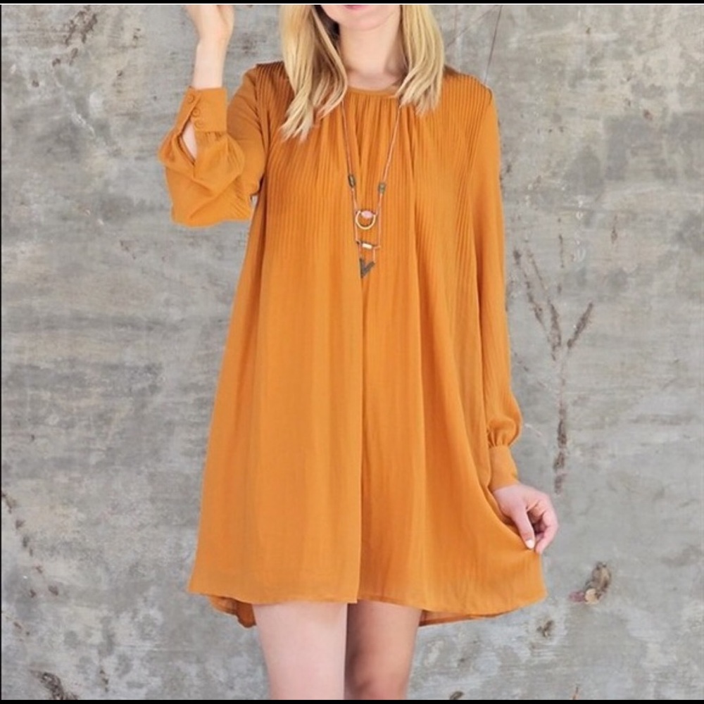 Love Riche Mustard Dress