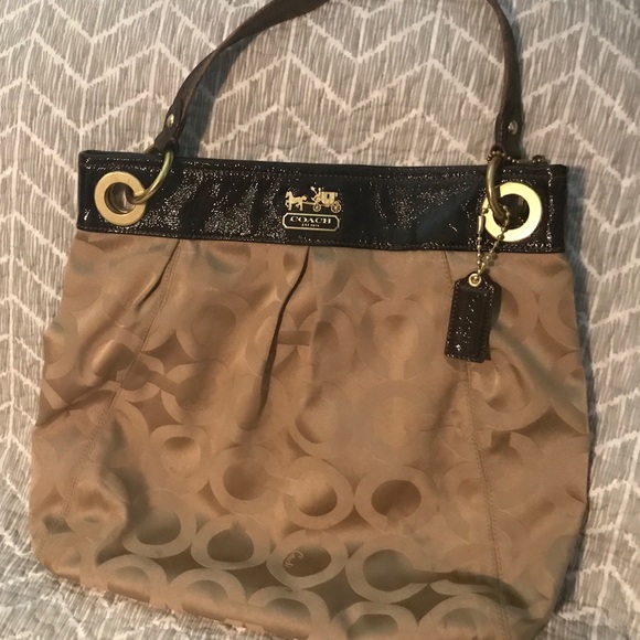 Coach Madison Op Art Shoulder Bag - Picture 2 of 4