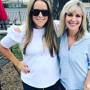 ASOS Maternity White Ruffle Top