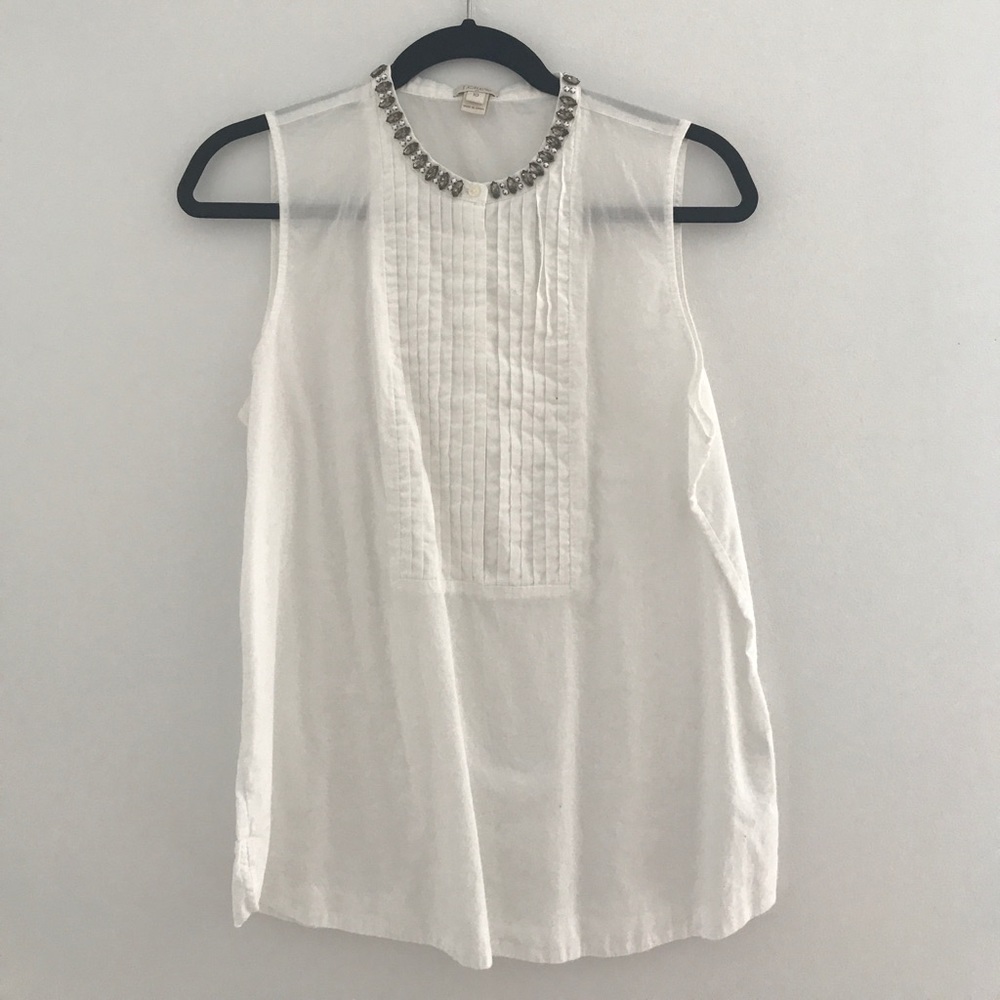J Crew Tuxedo tank top