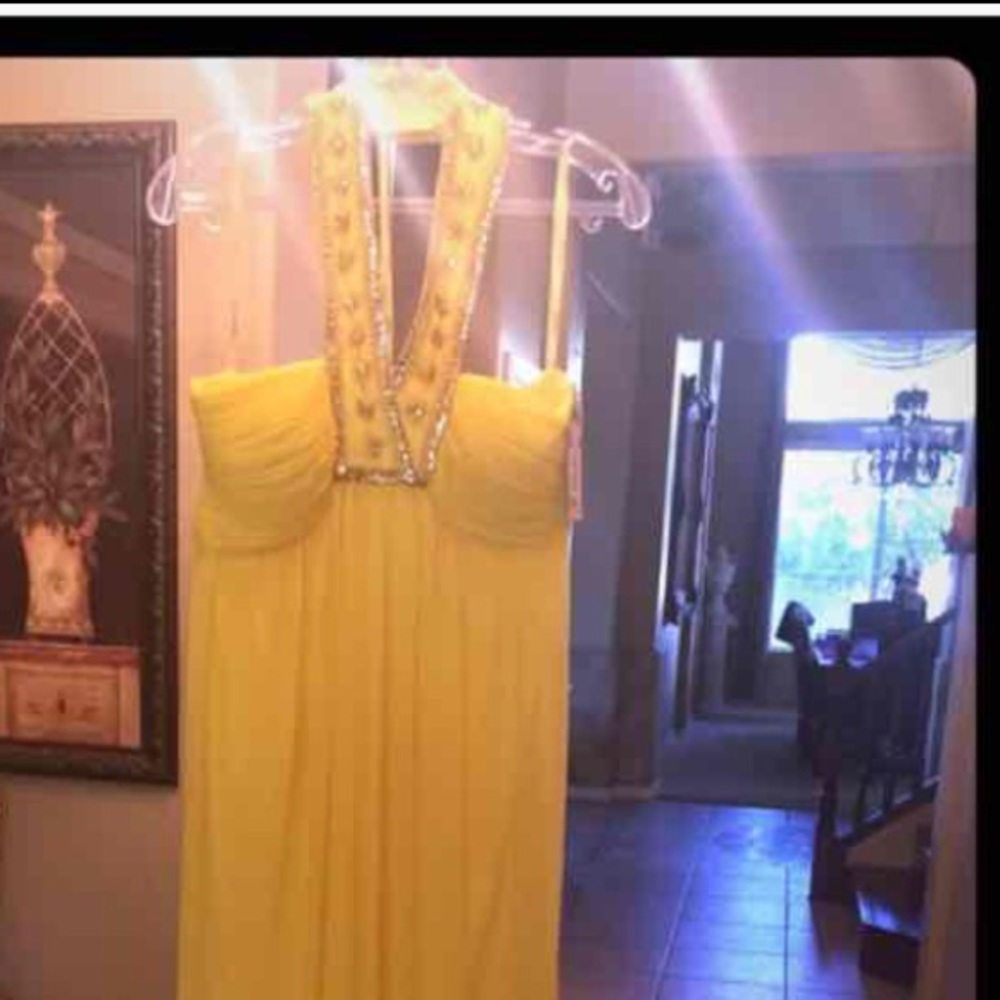 Yellow formal dress