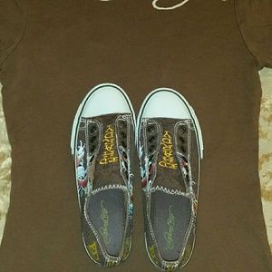 Ed Hardy shoes and shirt