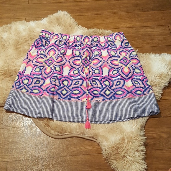 {Vineyard Vines} Colorful Tassel Skirt, Size M - Picture 1 of 6