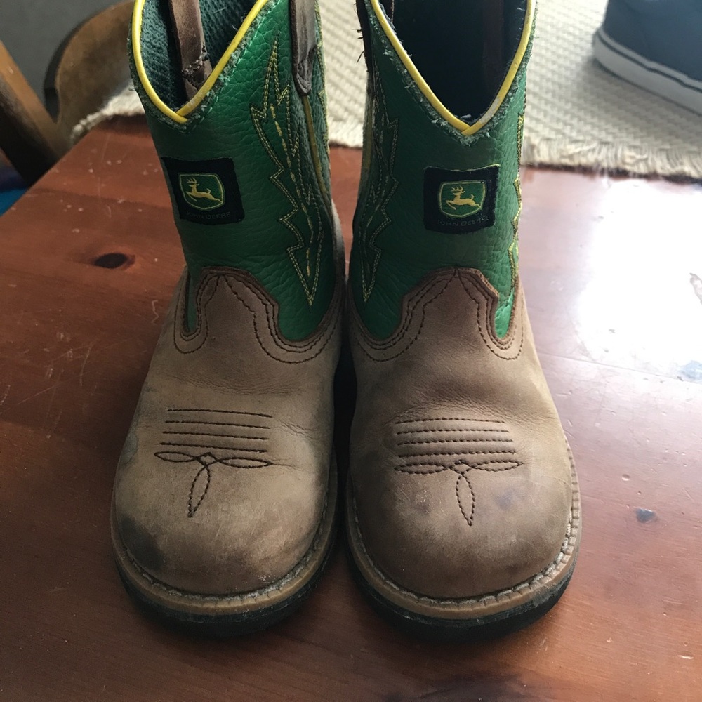 Toddler boy John Deere boots