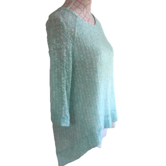 Layered Knit Sweater Split Back - Picture 3 of 5