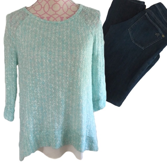 Layered Knit Sweater Split Back - Picture 5 of 5