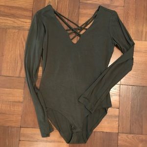 Olive bodysuit