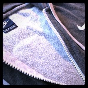Nike Medium gray zip up hoodie