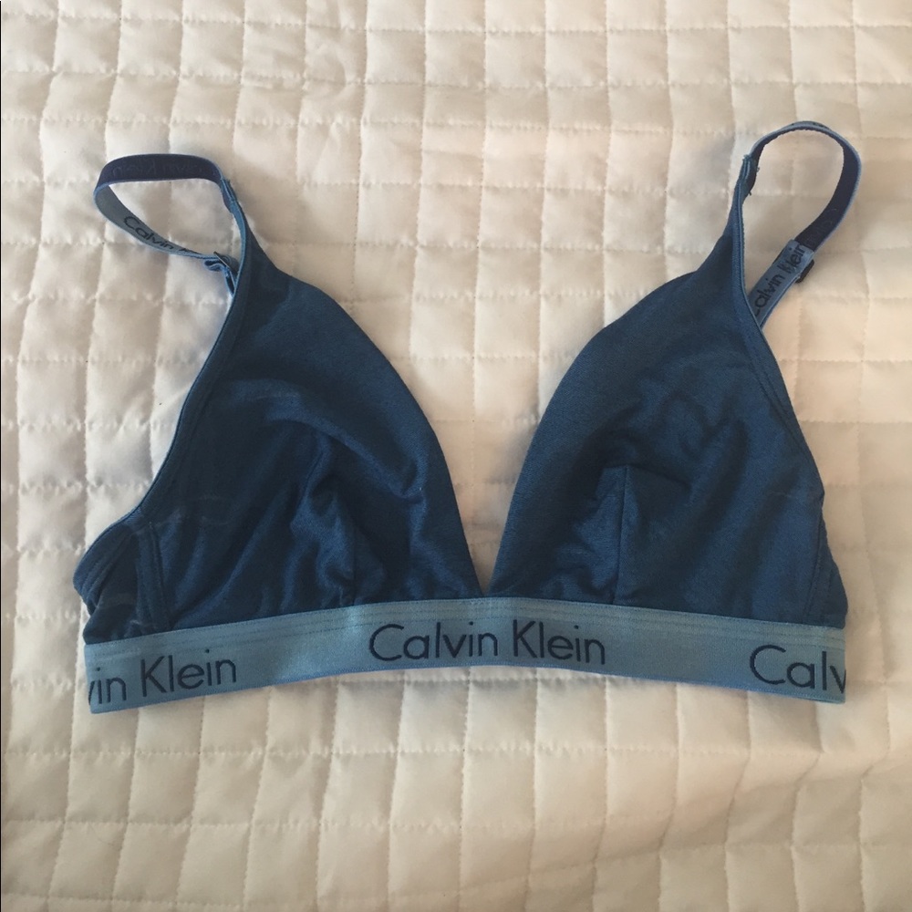 Turquoise Calvin Klein bralette small