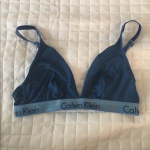 Turquoise Calvin Klein bralette small
