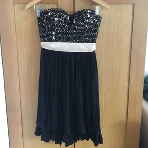 Anthropologie Lil black lace dress