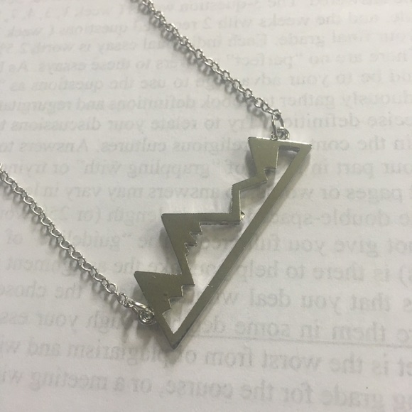 Last One! Silver Mountain Range Necklace - Picture 2 of 4