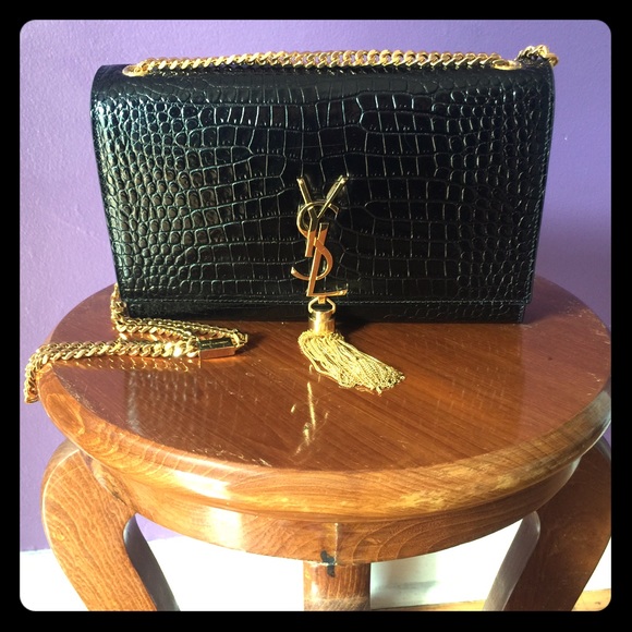 Medium YSL Kate solid gold crossbody tassel bag - Picture 1 of 7