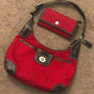 Coach purse and wallet set