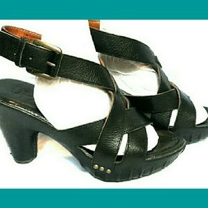 Frye Platform Sling Back Sandals