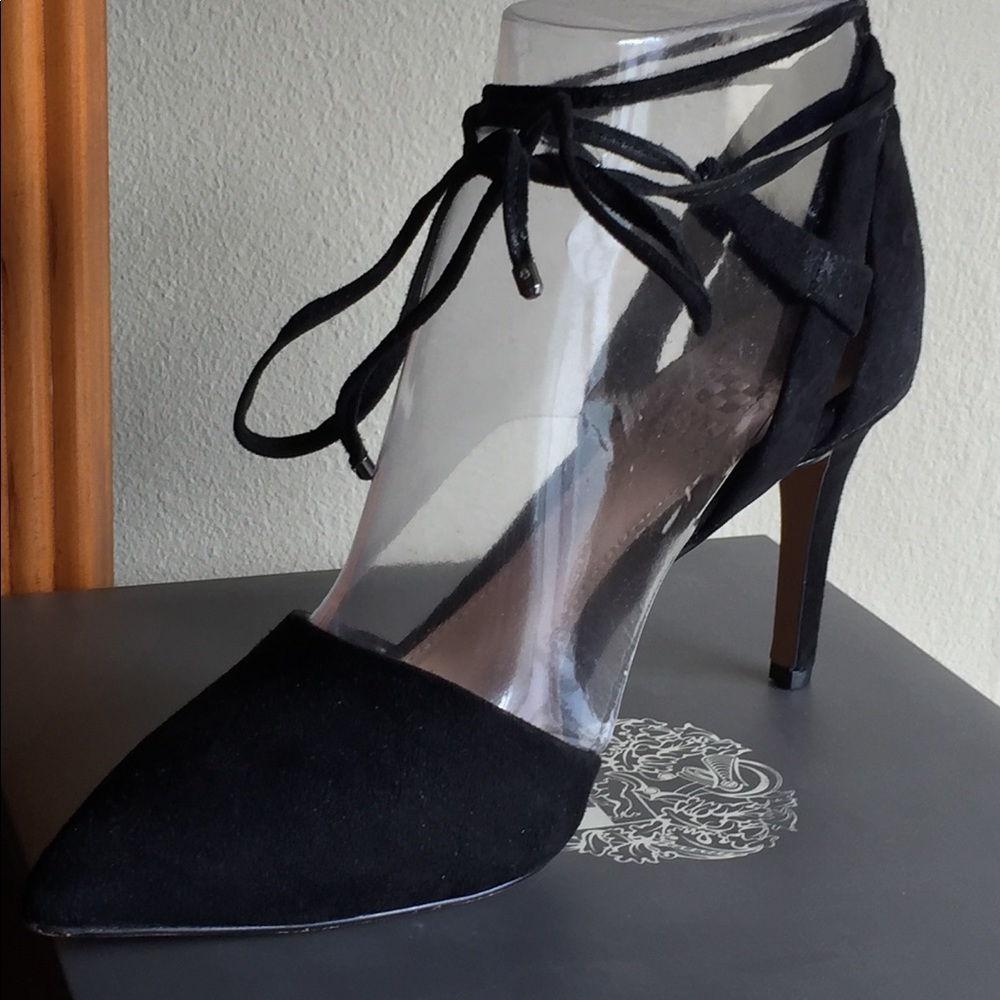 Vince Camuto Bellamy Strappy Suede Heels
