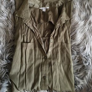 Olive green dress